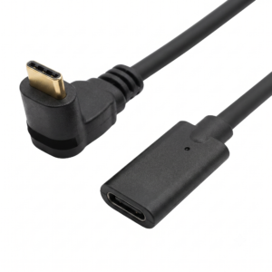 Cablu prelungitor USB-C 90° Tata-Mama, 10Gbps, compatibil cu încărcare rapidă și sincronizare de date
