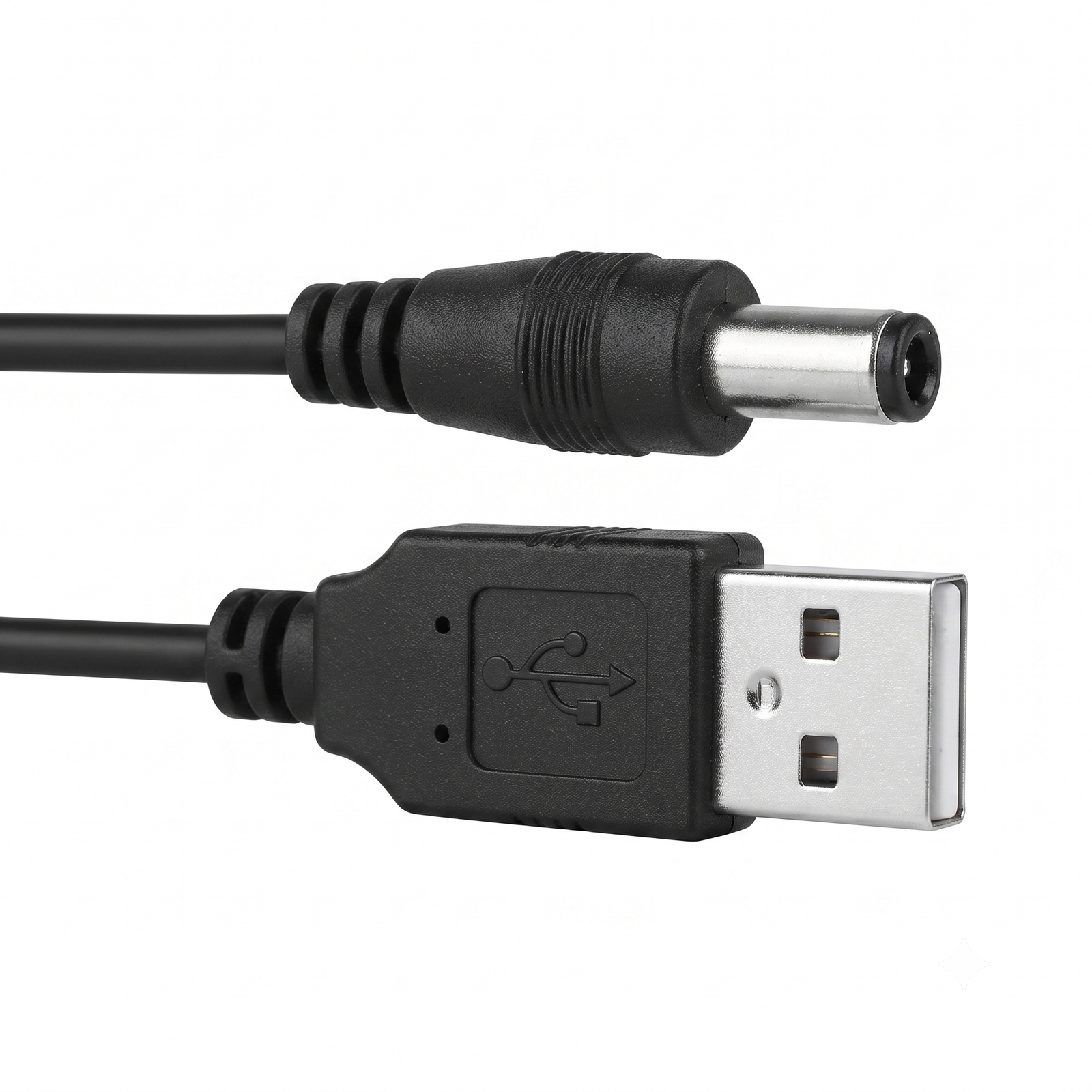 Cablu de alimentare USB 2.0 la DC 5.5×2.5mm – 1 metru